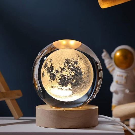 EnchantedGlow | 3D Crystal Ball Lamp